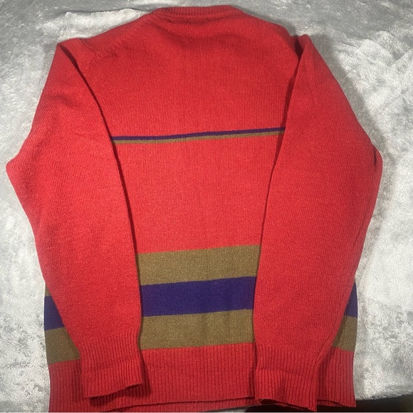 Vintage Sweater Men’s Large 100% Lambs Wool Knit Daniel Hechter Crew Neck LS - Picture 2 of 8